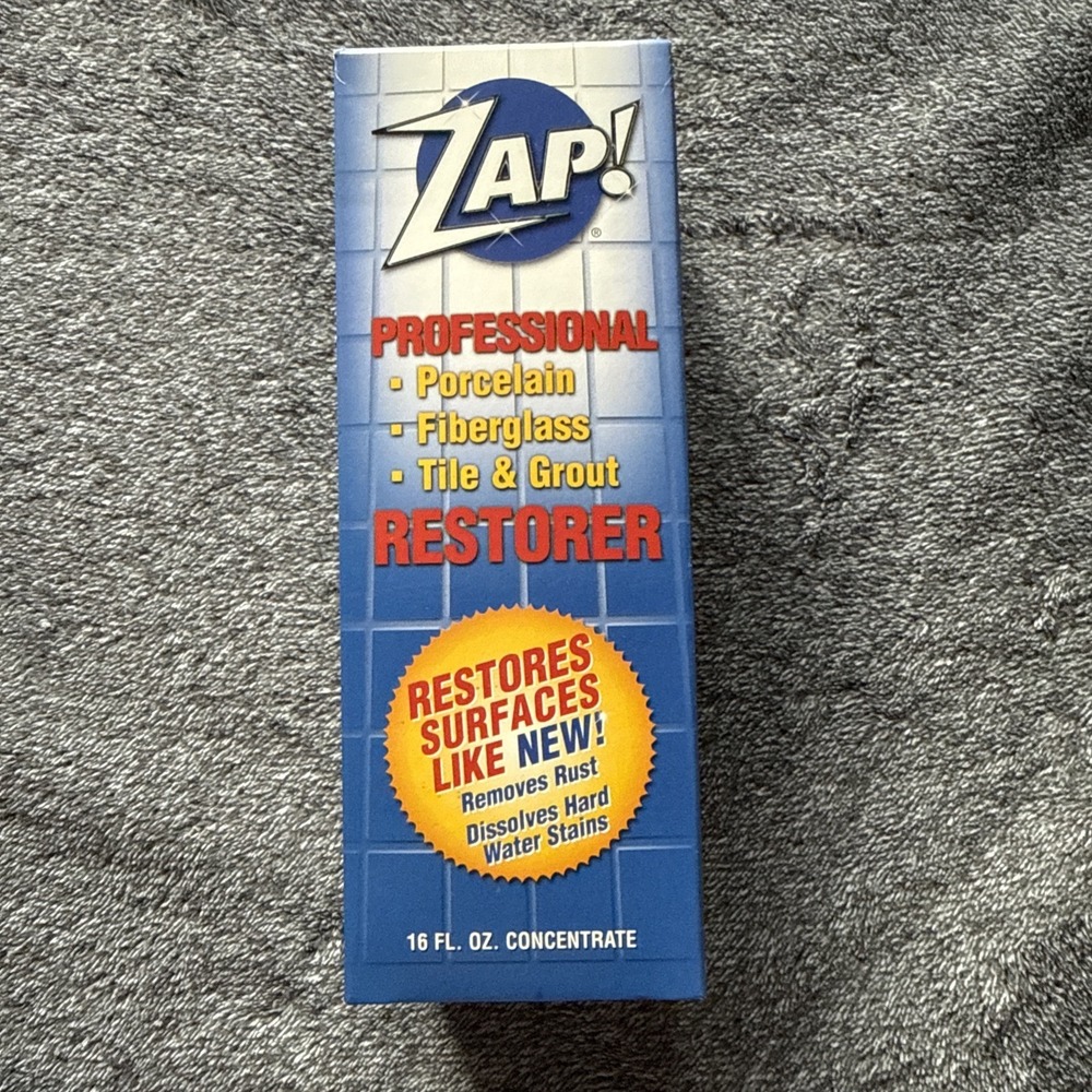 ZAP! 16‎ oz Professional Restorer for Porcelain Fiberglass Tile Grout NEW IN BOX